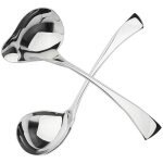 2 pices petite louche  sauce louche  sauce louche  sauce avec bec verseur mini louche en acier inoxydable ...