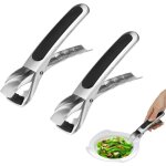 2 pices pince attrape plat chaud antidrapante pinces anti - brlure en acier inoxydable pince air fryer ...
