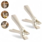 2 pi�ces - pince pour plaque chauffante - pince anti - br�lure - pince � plat - pince � pizza - pince ...