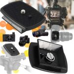 2 pi�ces plaque fixation rapide tr�pied universelleplaque de d�gagement rapide pour appareil photoplateau ...