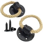 2 pièces poignée en fer forgé de corde de chanvre vintage poignées de porte en bois tiroir anneau de ... 2 pièces poignée en fer forgé de corde de chanvre vintage poignées de porte en bois tiroir anneau de ...