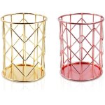 2 pices porte - stylo en metal pot a crayon original pot pour pinceaux maquillage pour bureau cole ...