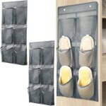 2 pices rangement chaussures suspendu pliable organiseur de chaussures sur la porte porte chaussures ...