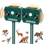 2 pièces repulsif chat exterieur 2025 ultrason solaire répulsif pour chiens imperméable ip45 12m 120° ... 2 pièces repulsif chat exterieur 2025 ultrason solaire répulsif pour chiens imperméable ip45 12m 120° ...