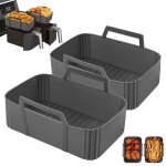 2 pices silicone moule air fryer accessoires friteuse sans huile friteuse air chaud panier rutilisable ...