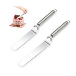 2 pices spatule coudee patisserie inox spatule patisserie lissage spatule  glaage pour gteauspatule ...