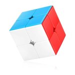 2 pi�ces speed cube 2x2 sans autocollant puzzle professionnel jouet casse - t�te qiedoviey