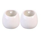 2 pièces succulentes céramique blanc mini pots de plantes jardinière mural en céramique sans trou 2 pièces succulentes céramique blanc mini pots de plantes jardinière mural en céramique sans trou