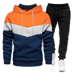 2 pices survtement homme coton ensemble casual sweats  capuche pull  manches longues sweat - shirts ...