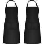 2 pi�ces tabliers de cuisine pour homme femme tablier de m�nage tabliers porte - outils avec 2 poches ...