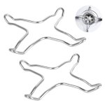 2 pi�ces universel support pour cuisini�re r�ducteurs de gaz en acier inoxydable adaptateur wok gaz bague ...