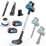 2 piles aspirateur sans fil 30kpa puissant pour les cheveux danimal de compagnie 3 - en - 1 l�ger stick ...