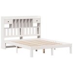 2 places - lit biblioth�que double - vidaxl - t�te de lit rangement - avec compartiments de rangement ...