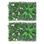 2 plantes artificielles écologiques (60 * 40 cm) : cadre grille robuste couleurs vives déco int / ext ... 2 plantes artificielles écologiques (60 * 40 cm) : cadre grille robuste couleurs vives déco int / ext ...