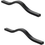 2 poign�es meuble cuisine noires 160mm tiroir salle bain porte armoire moderne