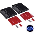 2 projecteurs led sans fil pour portes de voiture logo chauve - souris lumi�re de courtoisie avec capteur ...