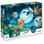 2 puzzles - sentosphere - 24 pi�ces - au clair de lune - observation - m�moire - logique - d�s 3 ans