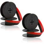2 rubans machine �crire nylon universel noir rouge compatible gr9 ne800 brother 1009fn din 2103