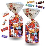 2 sachets de nol garnis de 30 bonbons au chocolat : clbrations milka kinder daim cadeau original pour ...