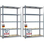 2 set �tag�res charges lourdes utilisable individuellement gris 200 x 120 x 60 cm