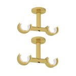 2 supports de tringle à rideaux double doré fixation au plafond diamètre 20 2 supports de tringle à rideaux double doré fixation au plafond diamètre 20