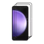 2 verre tremp pour samsung galaxy s23 . vitre protection dcran noir - anti rayures ultra rsistant ...