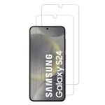Lot de 2 verres tremp�s pour samsung galaxy s24. protection d�cran transparent - anti rayures - ultra ...