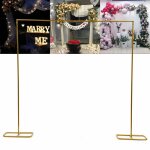 2 x 2. 1m arche de mariage carr� en m�tal - cadre dor� pour fleurs pour ballons - d�coration de f�te ...