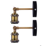 2 x applique murale industrielle vintage tokius lampe murale réglable en métal luminaire e27 extérieur ... 2 x applique murale industrielle vintage tokius lampe murale réglable en métal luminaire e27 extérieur ...