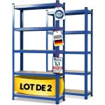 2 x rayonnages pour charges lourdes 200 x 120 x 60 cm bleu capacit� de charge max : 875 kg