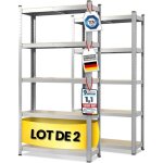 2 x rayonnages pour charges lourdes 200 x 120 x 60 cm galvanis� capacit� de charge max : 875 kg