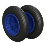 2 x roue en polyuréthane Ø 350 mm 3. 50 - 8 palier lisse roue de brouette pneus anti - crevaison noir ... 2 x roue en polyuréthane Ø 350 mm 3. 50 - 8 palier lisse roue de brouette pneus anti - crevaison noir ...
