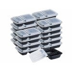 20 bo�tes de conservation 2 compartiments avec couvercles ? 700 ml