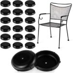 20 capuchons ronds en plastique pour pieds de meubles de terrasse pieds de chaise en fer forg pour tables ...