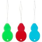 20 enfile - aiguilles plastique avec fil laiton forme gourde pour couture main d�tection facile des chas ...
