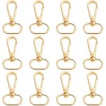 20 fermoirs mousquetons � ressort rotatifs parfaits pour suspendre cordes et accessoires de loisirs cr�atifs. ...
