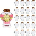 20 fioles magiques en forme de c?ur 150ml avec bouchon en li�ge d�coration et cadeaux