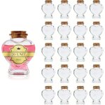 20 fioles magiques en forme de c?ur 70ml avec bouchon en li�ge d�coration cadeaux et souvenirs de mariage ...