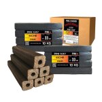 20 kg pini kay briquettes de bois de chne carres 33 cm de long avec trou de traction briquettes de ...