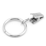 20 pcs anneaux de rideau avec clips crochets de rideau pour tringle � rideau et rideau de douche diam�tre ...