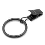 20 pcs anneaux de rideau avec clips crochets de rideau pour tringle � rideau et rideau de douche diam�tre ...