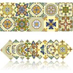 Autocollants carrelage - non spécifié - 20 pcs - pvc imperméable - style rétro - 15x15cm jaune Autocollants carrelage - non spécifié - 20 pcs - pvc imperméable - style rétro - 15x15cm jaune