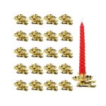 20 pcs bougeoir pour arbre de nol bougeoirs de nol chandelier vintage bougeoirs dore avec clip pour ...