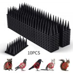 20 pics anti - pigeons noir pour balcon rpulsif oiseaux / chats