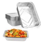 20 pices barquette aluminium plat aluminium jetable petite barquette aluminium barbecue barquette alimentaire ...