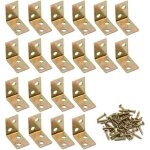 20 pices querres dassemblage  angle droit connecteurs en bois pour tagres placards et cloisons (23 ...