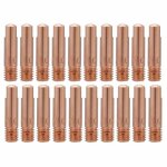 20 pices pointe de contact en cuivre buse de tube contact pour consommables de torche de soudage 15ak ...