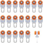 20 pi�ces rouleau pour rail de rideau roue de roulement glisseur de rideau rouleau silencieux rouleau ...