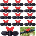 20 pi�ces vanne commutateur dirrigation goutte tube dirrigation pe 16 mm raccords verrouillage barbel�s ...