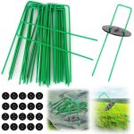 20 piquets de jardin avec rondelles150 mm piquets de fixation en acier galvanis� pour baches agraphes ...